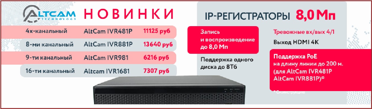 AltCam Technology Новинки! AltCam Technology Новинки!